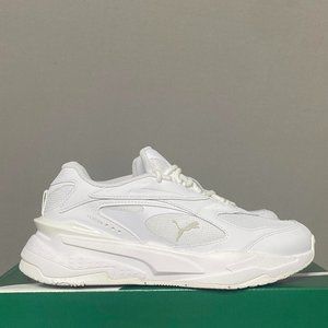 Puma RS-Fast Junior / Grade School Sneakers (Triple White) 382060-02 NEW